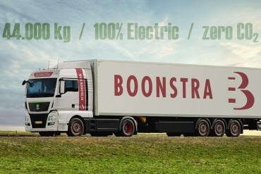 Elektrische 40 tonner van Framo voor Boonstra