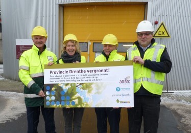 Groengas uit vergisting bermgras in Drenthe