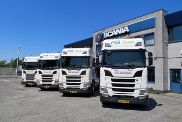 Vier Scania's op LNG voor AB Transport