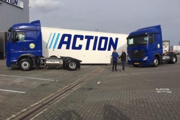 Action doet proef met Mercedes Actros op Dual Fuel LNG