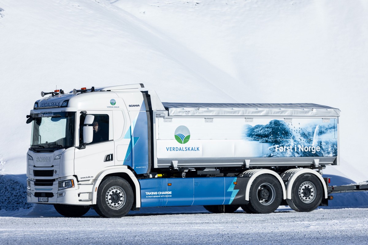 Noorse vervoerder koopt 66 tons elektrische Scania