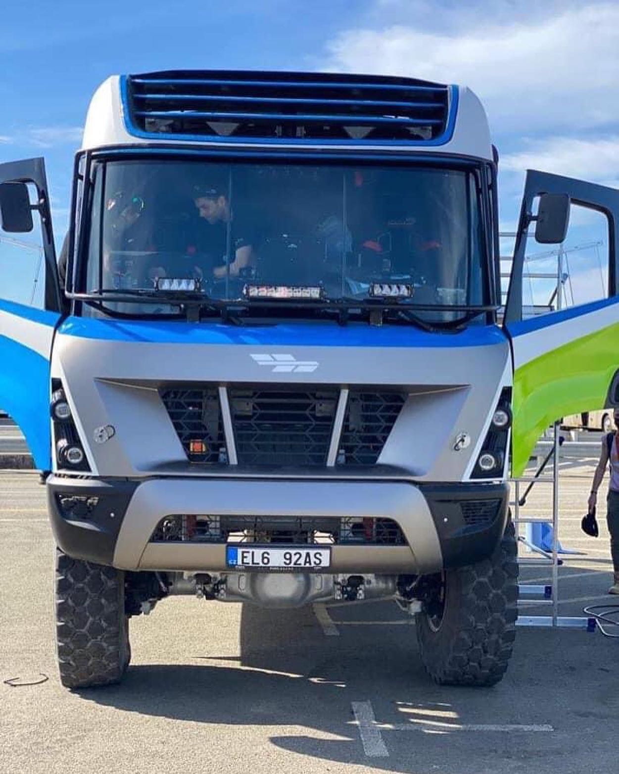 Waterstof elektrische truck in de Dakar rally