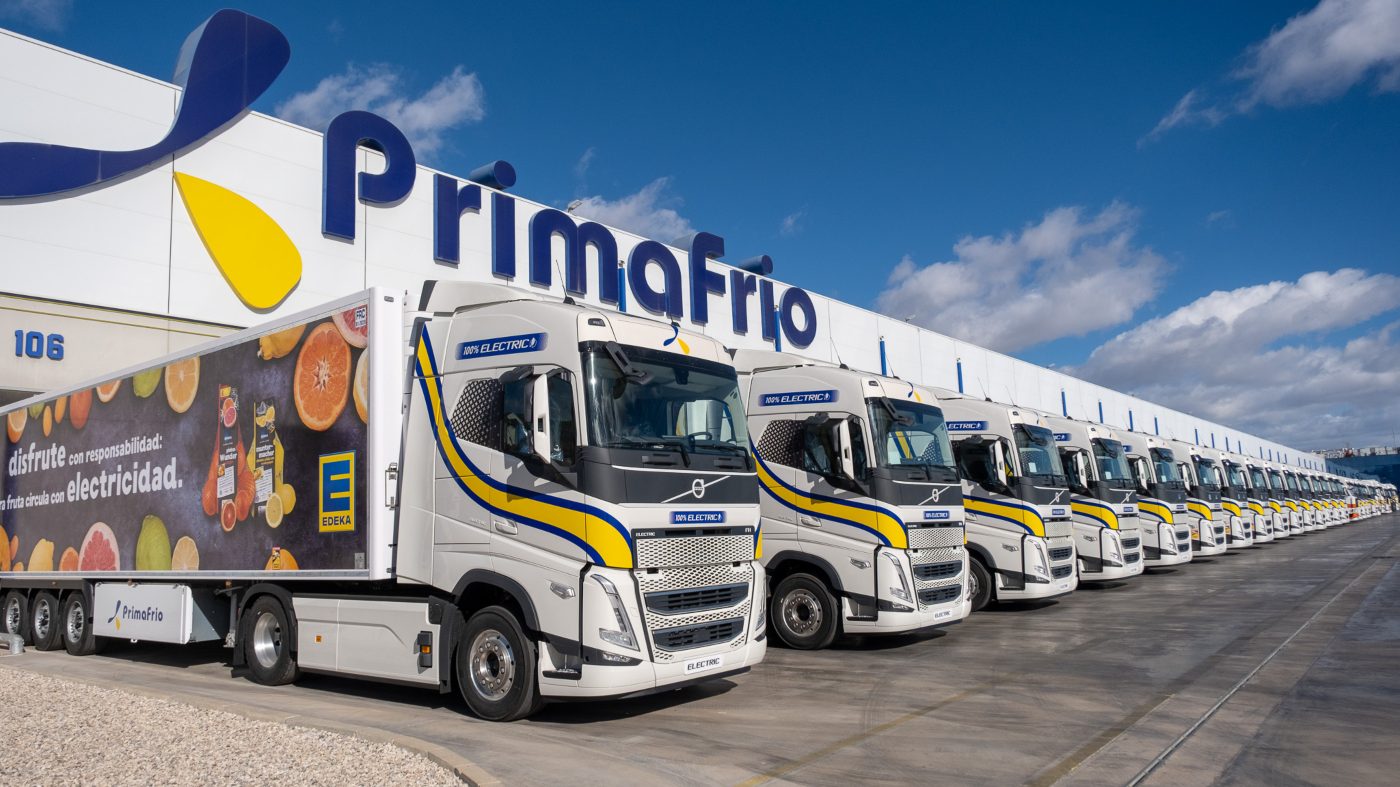 15 elektrische Volvo FH trucks voor Primafrio