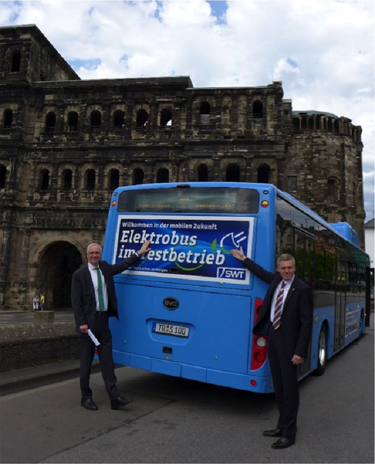 Stad Trier test elektrische BYD bus