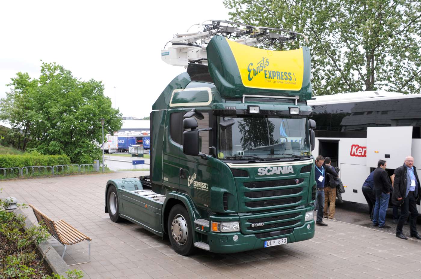 Scania en Siemens testen 'Electrified road' in de praktijk