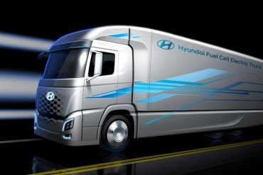 Waterstof truck van Hyundai