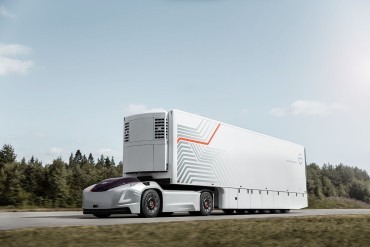 Autonoom rijdende elektrische Volvo truck