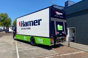 Volvo FE Hybride truck voor Hamer