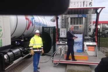 LNG tankstation in Friesland