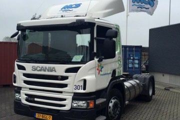 LNG Scania voor containerterminal MCS in Leeuwarden