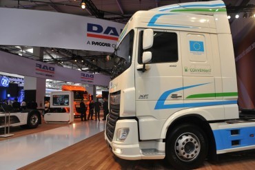 Elektrische trucks tussen Limburg en Duisburg