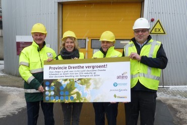 Groengas uit vergisting bermgras in Drenthe