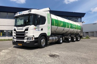 Scania op LNG in rijdende melk ontvangst