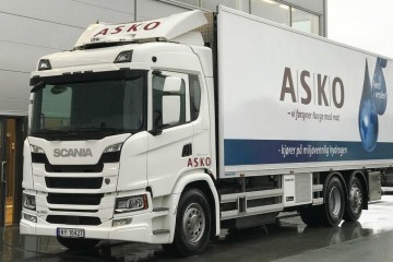 Vier Scania waterstoftrucks onderweg in Noorwegen