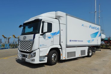Eerste Hyundai truck op waterstof in Nederland