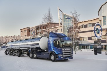 Elektrische Scania onderweg met GVW van 64 ton