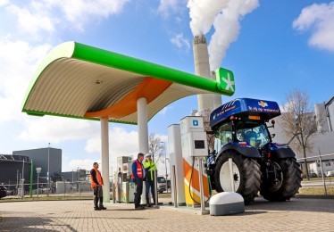 Waterstof tankstation voor trucks in Amsterdam Westpoort