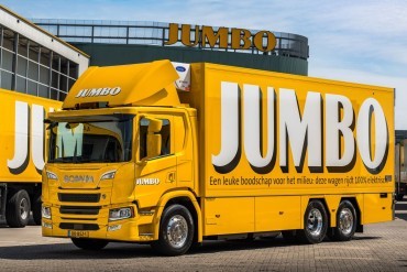 Eerste elektrische Scania voor Jumbo Supermarkten