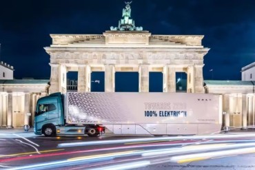 Volvo FH Electric rijdt van München naar Berlijn